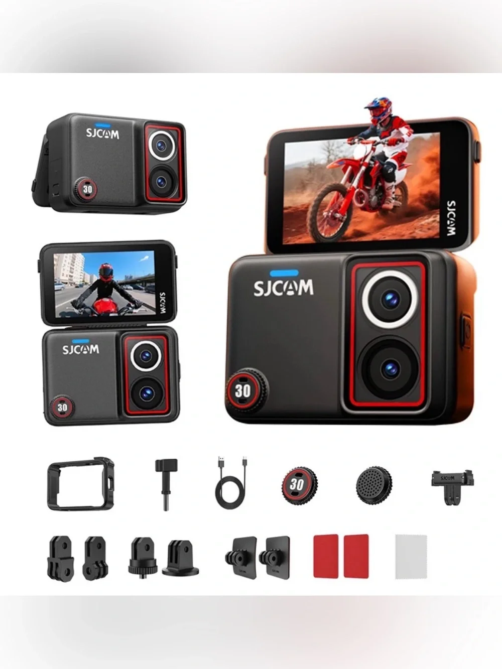 SJCAM SJ30 8K Comb Touch-Screen Dual Lens Action Camera Sensor SteadyMotion V2.0